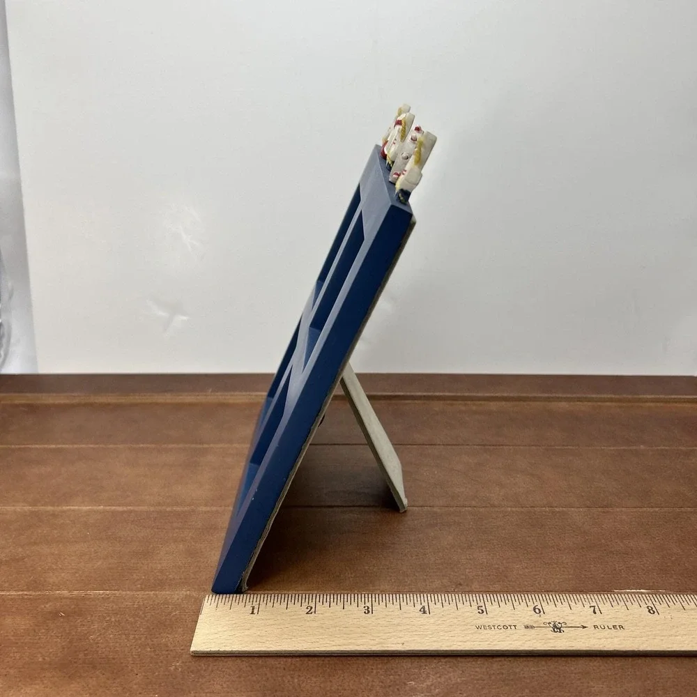 Nautical Blue Wood Window Shaped 2.5